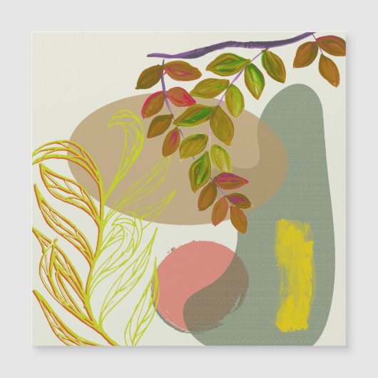 Botanisch Boho Geel Groen (Voorkant)