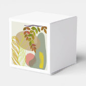 Botanisch Boho Geel Groen Bedankdoosjes (Achterkant)