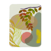 Botanisch Boho Geel Groen Magneet (Verticaal)