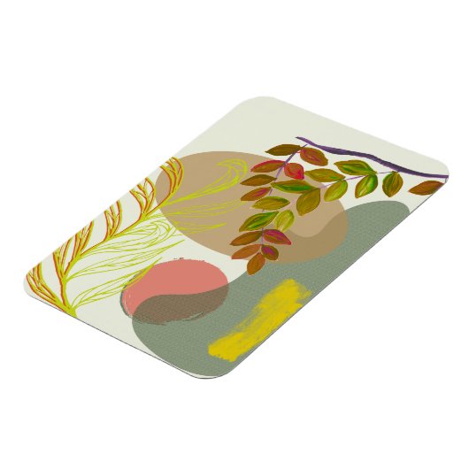 Botanisch Boho Geel Groen Magneet (Linkerzijde)