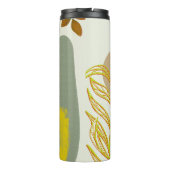 Botanisch Boho Geel Groen Thermosbeker (Achterkant)