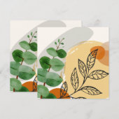 Botanisch Boho Groen Sinaasappel (Voorkant / Achterkant)