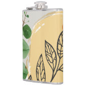 Botanisch Boho Groen Sinaasappel Heupfles (Links)