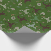 Botanisch Boho Kikkers Patroon Cadeaupapier (Hoek)