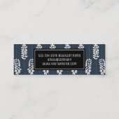 Botanisch Boho Patroon Mini Visitekaartje (Achterkant)