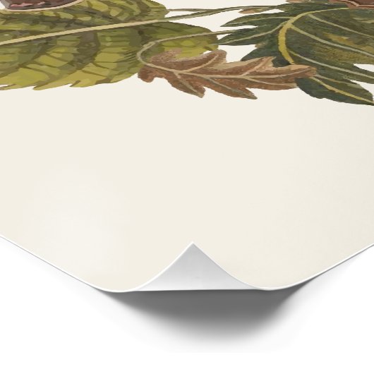  Botanisch Bos Baby shower Welkom Perfect Poster (Hoek)