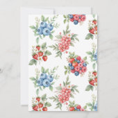 botanisch bos | Berry Sweet Baby shower Kaart (Achterkant)