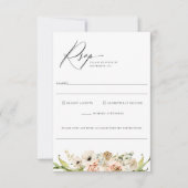 Botanisch bos Floral Wedding Food Allergy Rsvp (Voorkant)