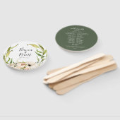 Botanisch bos met woeste hek handwaaier (Niet-gemonteerd)