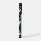 Botanisch bosblad wit bloempatroon iPhone hoesje (Rechterkant)