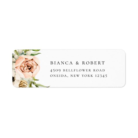 Botanisch bosbouillonsite retouradres etiket (Voorkant)