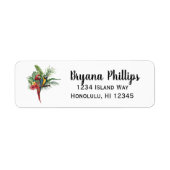 Botanisch botanisch eiland Paradise Birds Tropical Etiket (Voorkant)