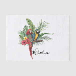 Botanisch botanisch eiland Paradise Birds Tropical Tissuepapier