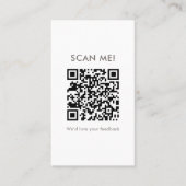 Botanisch broodlogo Laat een review achter QR-code Visitekaartje (Voorkant)