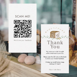 Botanisch broodlogo Laat een review achter QR-code Visitekaartje