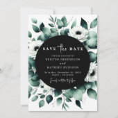 Botanisch Chique Eucalyptus Digitale Trouw Save The Date (Voorkant)