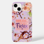 botanisch citaat Dit meisje is fel Case-Mate iPhone Case (Achterkant)