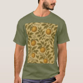  Botanisch Citrus Sinaasappel met Script T-shirt (Voorkant)