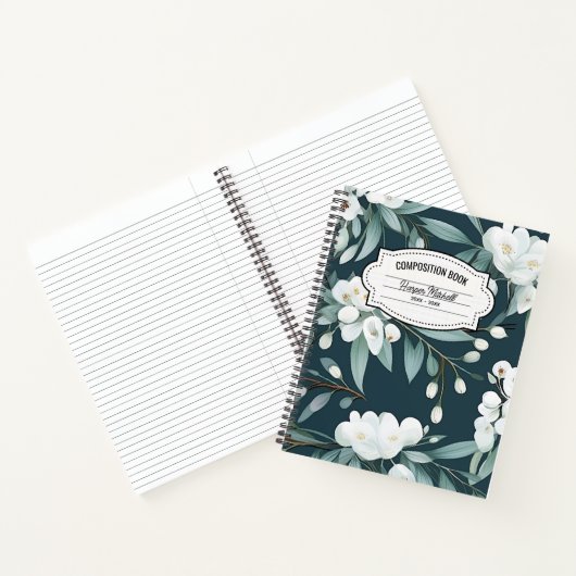 botanisch compositie Notitieboek (Binnen)