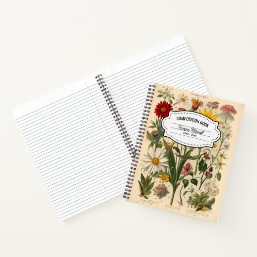 botanisch compositie Notitieboek (Binnen)