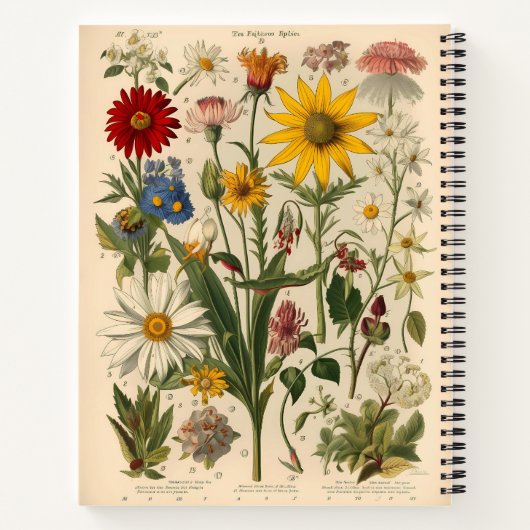 botanisch compositie Notitieboek (Achterkant)