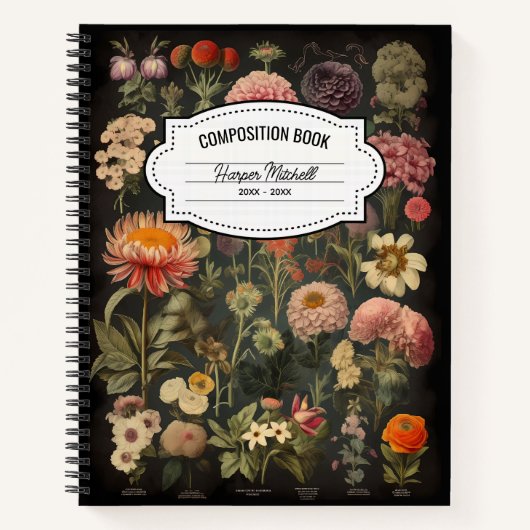  botanisch compositie Notitieboek (Voorkant)