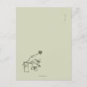 Botanisch Dark Academia Tuin Lees Geschenk Briefkaart (Voorkant)