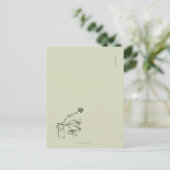 Botanisch Dark Academia Tuin Lees Geschenk Briefkaart (Staand voorkant)