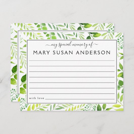 Botanisch Deel een Kaart van de Begeleiding van he (Voorkant / Achterkant)