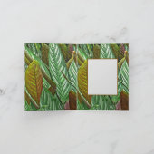 Botanisch/Dieffenbachia Tropisch Oerwoud Plant Bedankkaart (Binnen)