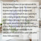 Botanisch Douchegordijn