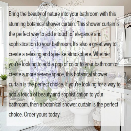 Botanisch Douchegordijn