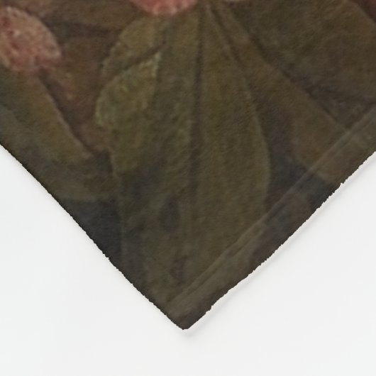 Botanisch: drie pauwen in Engelse tuin Fleece Deken (Hoek)