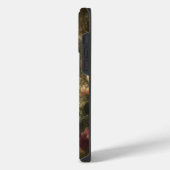 Botanisch: drie pauwen in Engelse tuin iPhone Hoesje (Linkerkant)