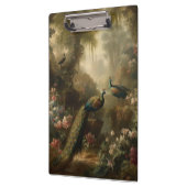 Botanisch: drie pauwen in Engelse tuin Klembord (Links)