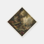 Botanisch: drie pauwen in Engelse tuin Servet (Hoek)