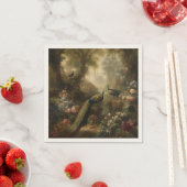 Botanisch: drie pauwen in Engelse tuin Servet (Insitu)