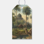 Botanisch: dromedarissen in het oerwoud aanpasbaar cadeaulabel (Voorkant)