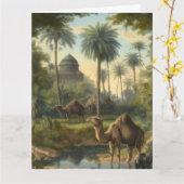 Botanisch: dromedarissen in het oerwoud aanpasbaar kaart (Gele Bloem)