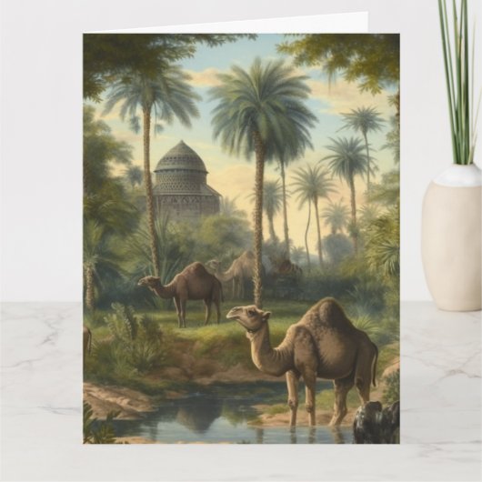 Botanisch: dromedarissen in het oerwoud aanpasbaar kaart (Voorkant)