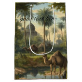 Botanisch: dromedarissen in het oerwoud aanpasbaar medium cadeauzakje (Achterkant)