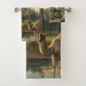 Botanisch: dromedarissen in het oerwoud bij een ri bad handdoek (Insitu)