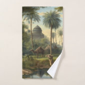 Botanisch: dromedarissen in het oerwoud bij een ri bad handdoek (Handdoek)
