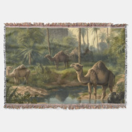 Botanisch: dromedarissen in het oerwoud bij een ri deken