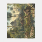 Botanisch: dromedarissen in het oerwoud bij een ri fleece deken (Voorkant)