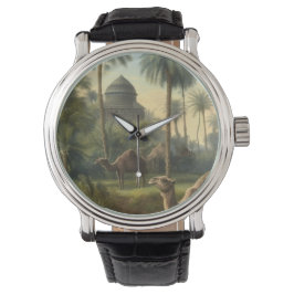 Botanisch: dromedarissen in het oerwoud bij een ri horloge