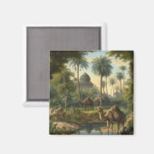 Botanisch: dromedarissen in het oerwoud bij een ri magneet (Voorkant / Achterkant)