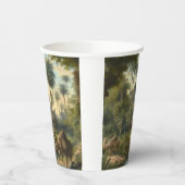 Botanisch: dromedarissen in het oerwoud bij een ri papieren bekers (Links)