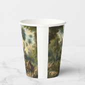 Botanisch: dromedarissen in het oerwoud bij een ri papieren bekers (Rechts)