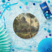 Botanisch: dromedarissen in het oerwoud bij een ri papieren bordje (Feest)